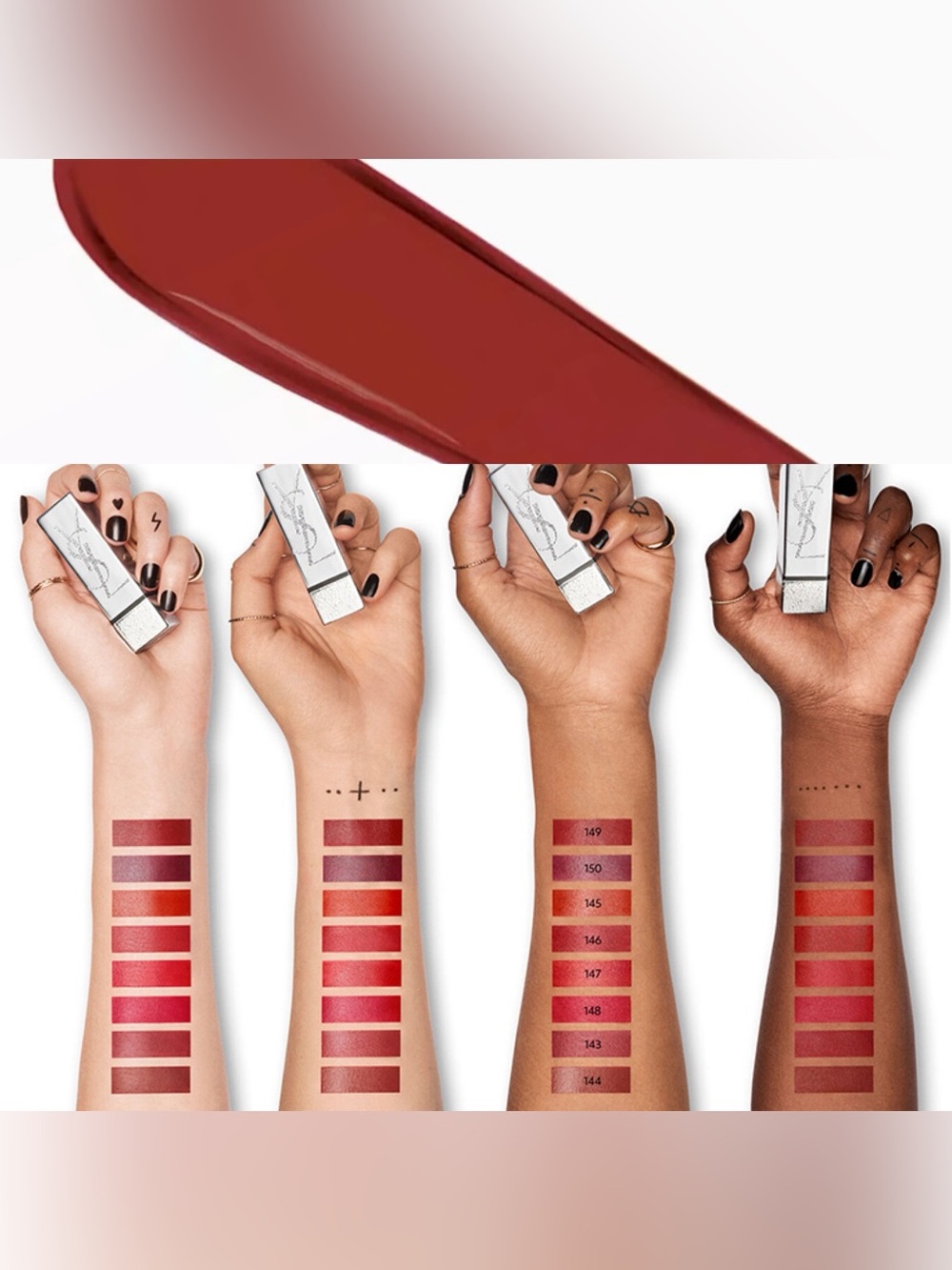 YSL x Zoe Kravitz ‘London Sky’ #143 Rouge Pur Couture Satiny Radiance Lipstick - Picture 8 of 16